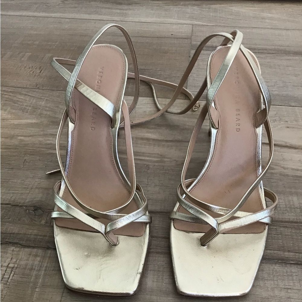 Veronica‎ Beard Silver Heeled Sandals